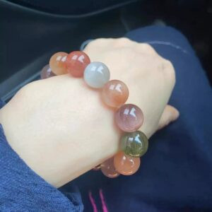 natural agate beaded bracelet – lovely lucky bracelet for women ﻿