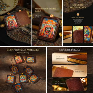 Detailed picture of handmade thangka