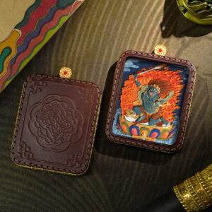 Hand-Painted Sacred Thangka Acala Pendant