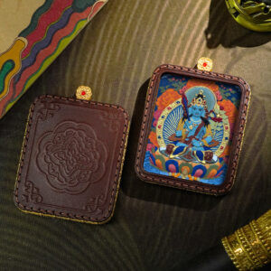 Hand-Painted Sacred Tsatsa Thangka Aksobhya-vasita