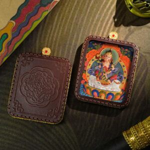 Hand-Painted Sacred Tsatsa Thangka Samantabhadra